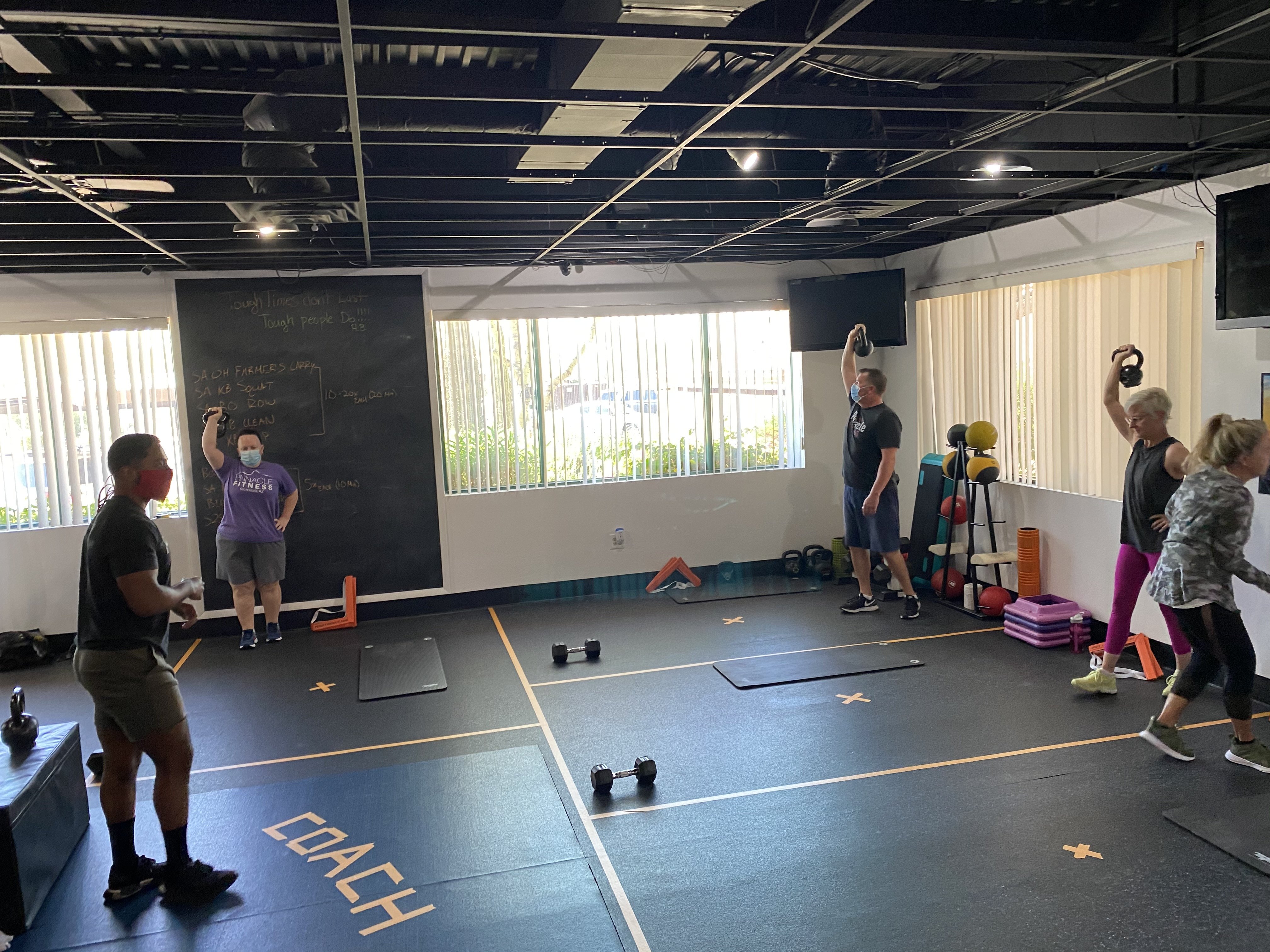 Social Distance Workouts at Pinnacle Fitness
